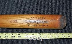 Vintage Pre 1963 Hillerich & Bradsby Mickey Mantle Little League J2 Baseball Bat