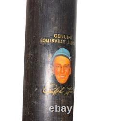 Vintage Ralph Kiner Powerized Louisville Slugger 125 Wood Baseball Decal Bat MLB