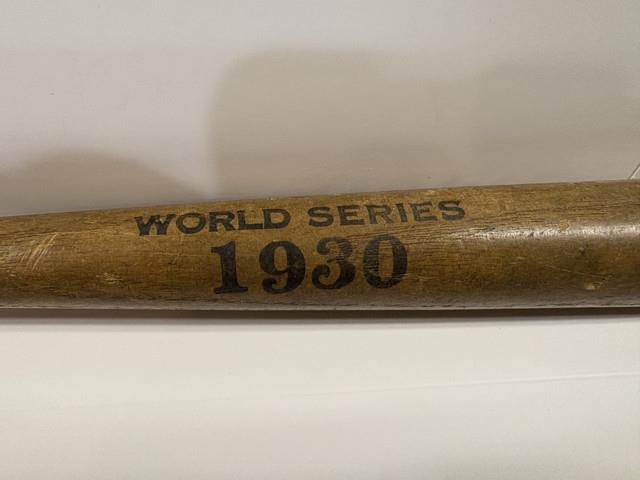Vintage Rare 1930 World Series Souvenir Mini 18 Baseball Bat Original Cards Vs