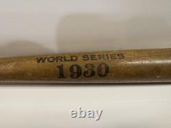 Vintage Rare 1930 World Series Souvenir Mini 18 Baseball Bat Original CARDS VS