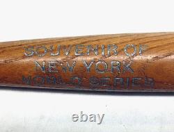 Vintage Rare 1936 New York World Series Souvenir Mini 12 Baseball Bat Original