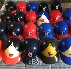 Vintage Rare HTF Baseball MLB Souvenir Plastic Batting Helmets Huge Lot Of 23