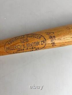 Vintage Rare LOUISVILLE SLUGGER 125 Powerized Baseball Bat Russ Nixon 35
