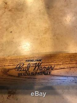 Vintage, Rare, Louisville Slugger Hillerich Bradsby Paul Waner Baseball Bat