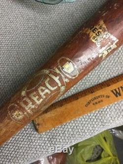Vintage Rare Reach And Co Peter Fox Decal Baseball Bat Full Size 34