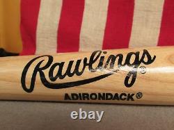 Vintage Rawlings Wood Baseball Adirondack Bat Kevin Maas Pro Model 34 Signed #2