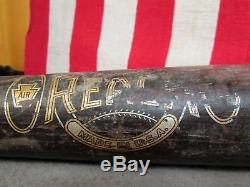 Vintage Reach early Wood Baseball Bat Decal Logo 34'Sweet Spot' Great Display
