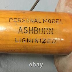 Vintage Richie Ashburn Adirondack Game Used Bat Lamp Philadelphia Phillies HOF