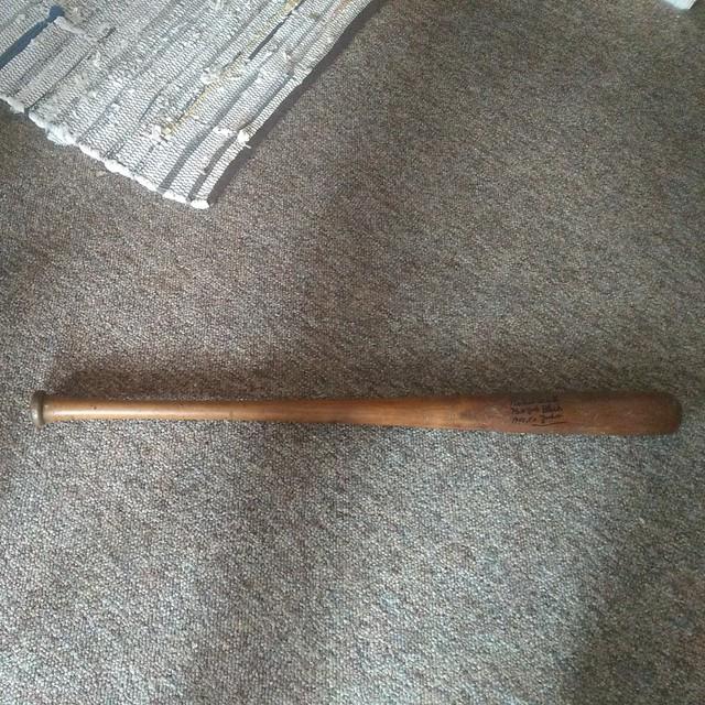 Vintage Robert Scott Signed Baseball Batnew York Black Yankees 1946-50