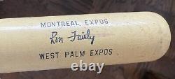 Vintage Ron Fairly Hillerich Bradsby Louisville Pro Bat Montreal West Palm Expos