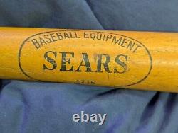 Vintage SEARS Baseball Equipment 1715 Wooden Official Softball Bat 33 Vintage SEARS Baseball Equipment 1715 Wooden Official Softball Bat 33