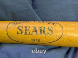 Vintage SEARS Baseball Equipment 1715 Wooden Official Softball Bat 33 Vintage SEARS Baseball Equipment 1715 Wooden Official Softball Bat 33