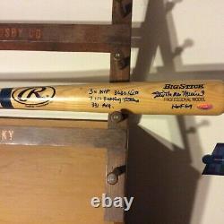 Vintage STAN MUSIAL Rawlings Autograph Baseball Bat with 4 Stats & Auto COA