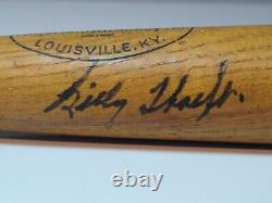 Vintage Signed BILLY HOEFT Louisville Slugger Baseball Mini Bat Detroit Tigers