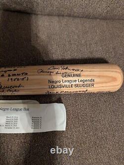 Vintage Signed Negro League Baseball Bat 6 Signatures