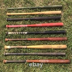 Vintage Softball Bats Louisville Slugger Hanna Batrite 33 34 Red Green Black