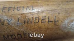 Vintage Spalding 1843 Official Johnny Lindell Model Wooden Baseball Bat 36