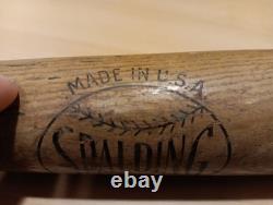 Vintage Spalding 1843 Official Johnny Lindell Model Wooden Baseball Bat 36