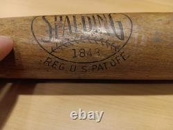 Vintage Spalding 1843 Official Johnny Lindell Model Wooden Baseball Bat 36