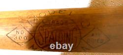 Vintage Spalding 1926-1934 Old Hickory Model D Baseball Bat No. 300 Air Dried 35