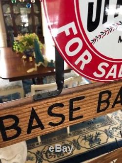 Vintage Spalding Baseball Bat Rack Replica