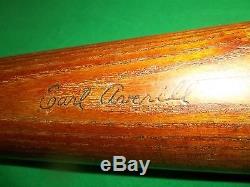 Vintage Spalding Earl Averill baseball Bat HOF