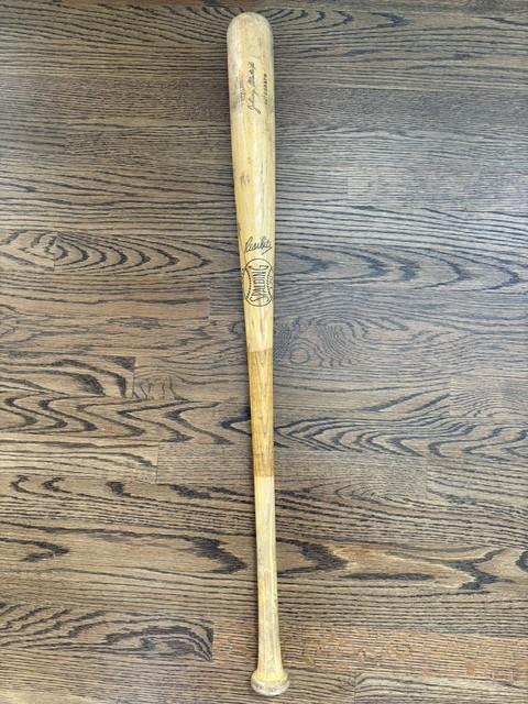 Vintage Spalding Johnny Blatnik 35'' Autograph 120 Baseball Bat 1940-50's Crack