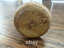 Vintage Spalding Johnny Blatnik 35'' Autograph 120 Baseball Bat 1940-50's Crack