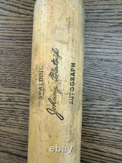 Vintage Spalding Johnny Blatnik 35'' Autograph 120 Baseball Bat 1940-50's Crack