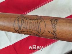 Vintage Spalding Wood 126 Baseball Bat Ken Keltner Collegiate Model Indians 34