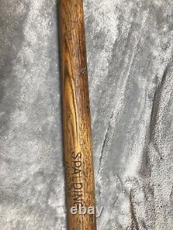 Vintage Spalding YMCA Baseball Bat Wood RARE Circa 1920S