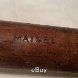 Vintage Spalding baseball bat Fritz Maisel gamer