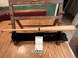 Vintage Stan Musial Autograph & Stat Baseball Bat Coa