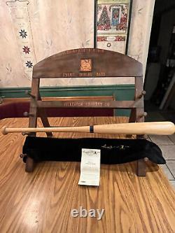 Vintage Stan Musial Autograph & Stat Baseball Bat Coa