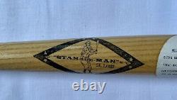 Vintage Stan the Man Stan Musial Mini Wood Baseball Bat, St. Louis Cardinals
