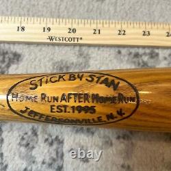 Vintage Stick By Stan Wood Baseball Bat 35 Pro Model Harrison Anastasia 1999