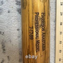 Vintage Stick By Stan Wood Baseball Bat 35 Pro Model Harrison Anastasia 1999