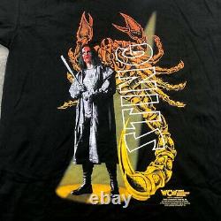 Vintage Sting Shirt Men Medium Scorpion Embroidered NWO WCW WCF Baseball Bat NEW