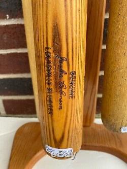 Vintage Store Baseball Bat Lot With Custom Stand Jackie Robinson Nellie Fox