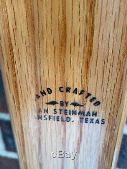 Vintage Store Game Used Baseball Bat Lot With Custom Stand Thurman Munson Yeager