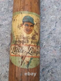 Vintage Ted Williams Louisville Slugger Decal Baseball Bat125J Little League