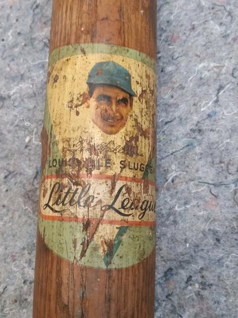 Vintage Ted Williams Louisville Slugger Decal Baseball Bat125j Little League