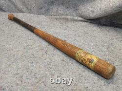 Vintage Ted Williams Louisville Slugger Decal Baseball Bat125J Little League