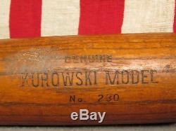 Vintage Texas Leaguer Wood Baseball Bat Southwest Mfg Co. Whitey Kurowski 34