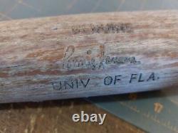 Vintage Univ. Florida H&B Louisville Slugger No 125 Baseball Bat UF Gators Named