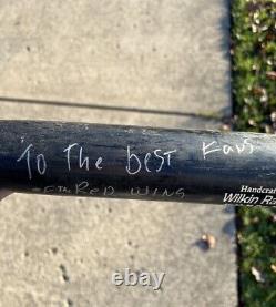 Vintage WILKIN RAMIREZ ROCHESTER RED WINGS Autographed Baseball Bat Game Used