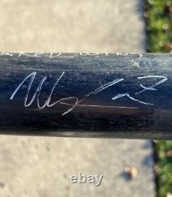 Vintage WILKIN RAMIREZ ROCHESTER RED WINGS Autographed Baseball Bat Game Used