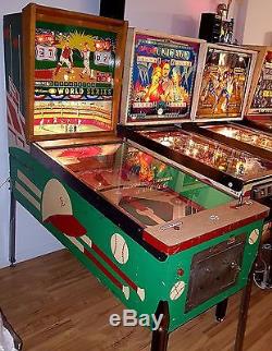 Vintage Williams World Series 1962 Baseball Pitch & Bat Pinball+free Ship