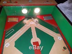 Vintage Williams World Series 1962 Baseball Pitch & Bat Pinball+free Ship