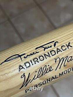 Vintage Willie Mays Giants Signed Autographed Adirondack Model Baseball Bat COA